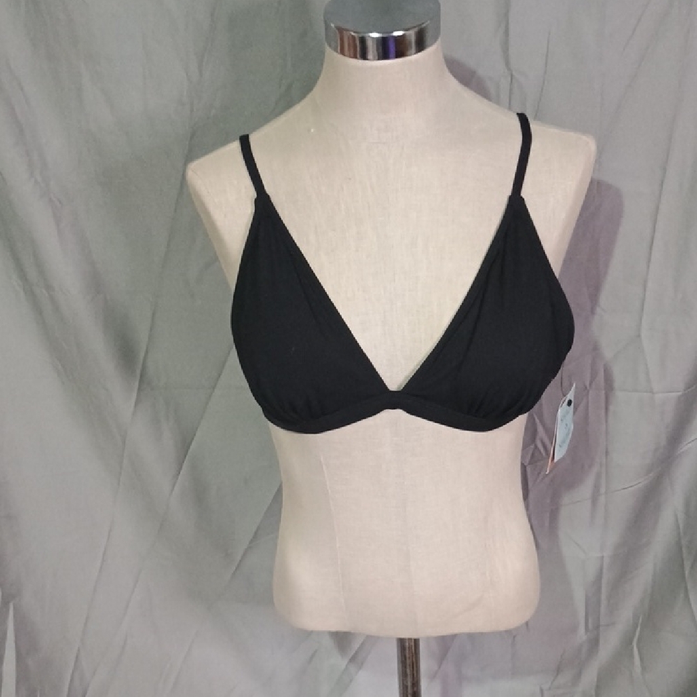 Shade & Shore Black Triangle Bikini Top